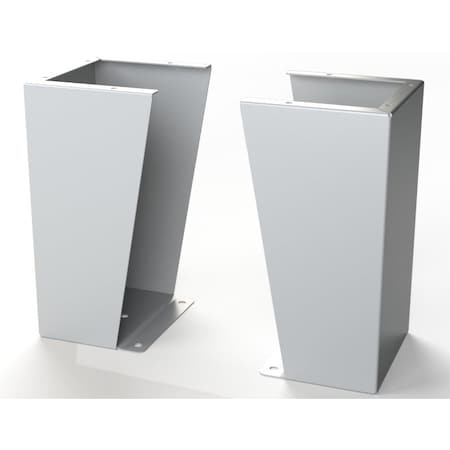 Saginaw Control & Engineering Floor Stand Kit, 18 in. H x 10 in. W x 9.12 in. L, Carbon Steel, 1 PR SCE-FK1810LG